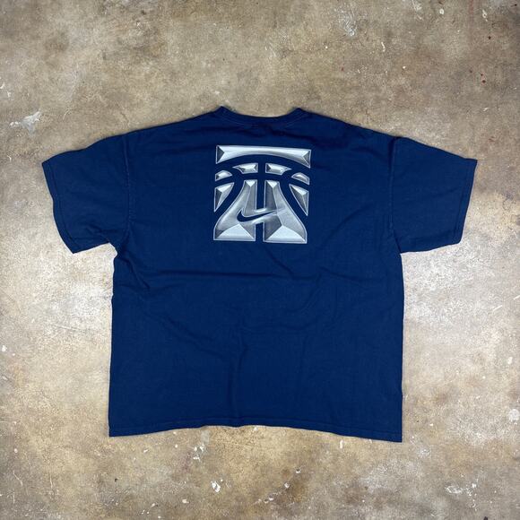 Nike Hoops T-Shirt Men’s 2XL Navy Blue‎ 03 Basketball Graphic Tee Vintage Y2K - Picture 6 of 13